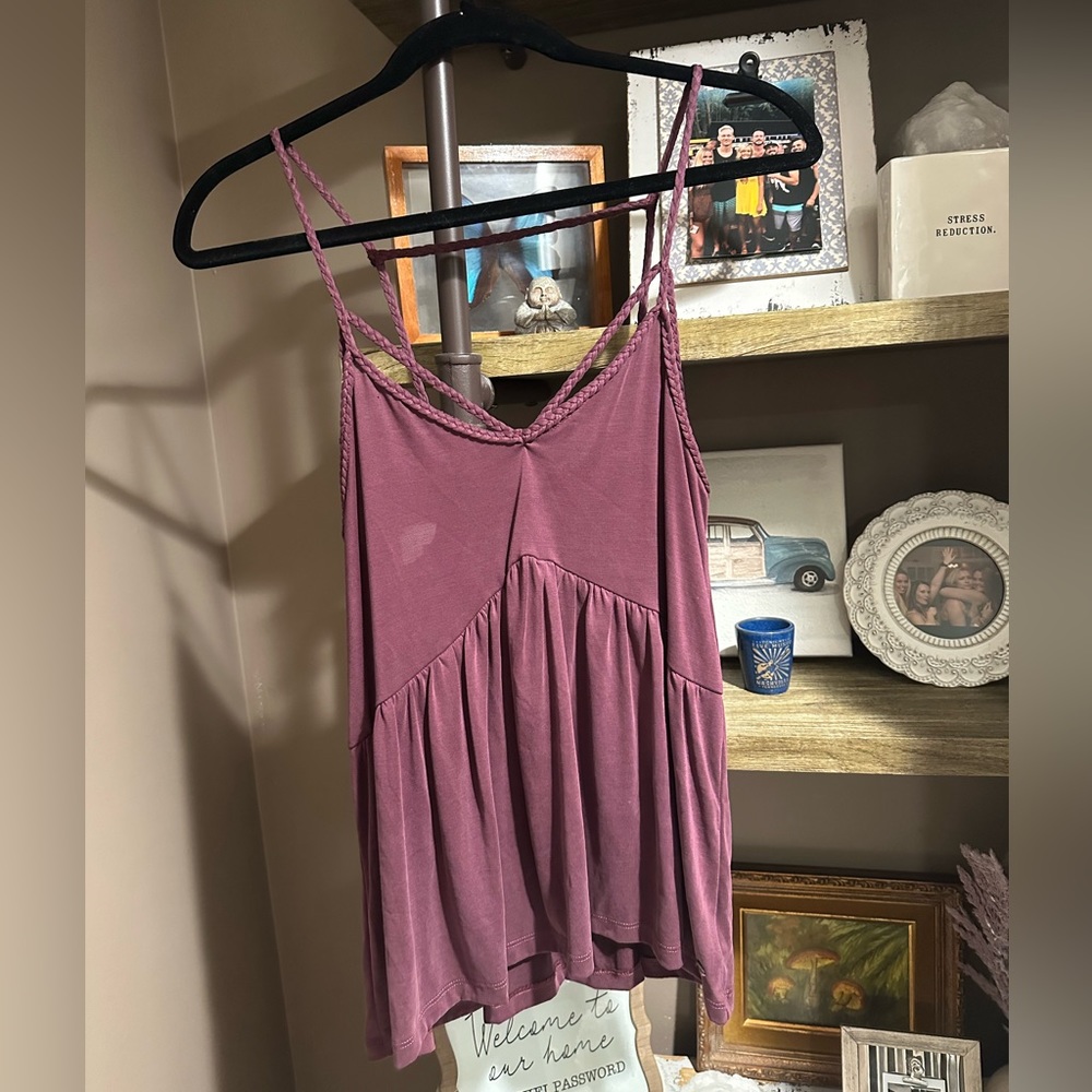 Small purple soft and sexy American eagle tank top! Worn once! Size small